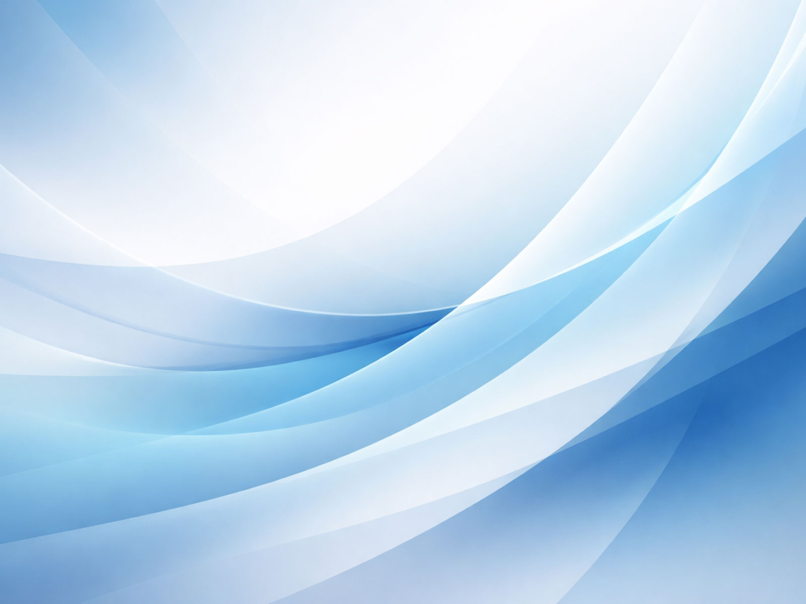 Abstract blue and white layered wave design with soft gradients and flowing shapes